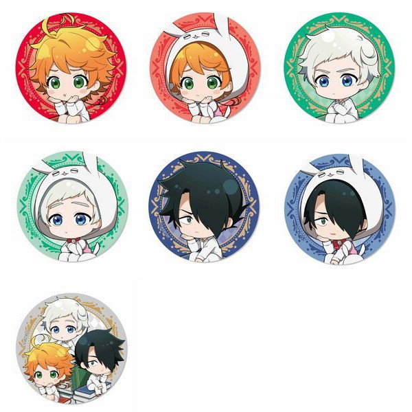 ( 1c ) Huy hiệu in hình The Promised Neverland Miền Đát Hứa phụ kiện pin cài áo túi anime chibi xinh xắn m01