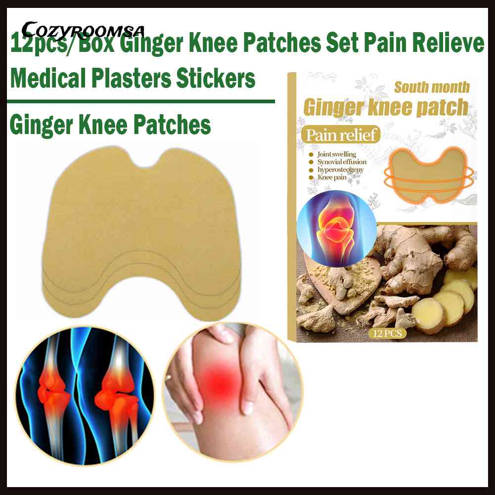 Hộp 12 Miếng Dán Thạch Cao Gừng Giảm Đau Hiệu Quả