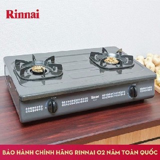 Bếp gas đôi rinnai rv-367n mặt men xám hàng chính hãng