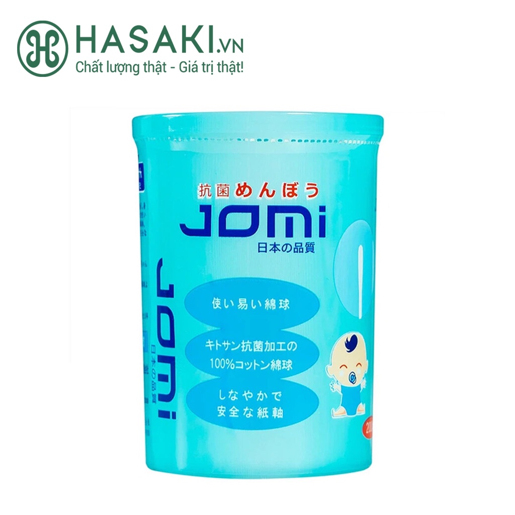 Bông tăm jomi kháng khuẩn cho trẻ em từ sơ sinh 200 chiếc - ảnh sản phẩm 1