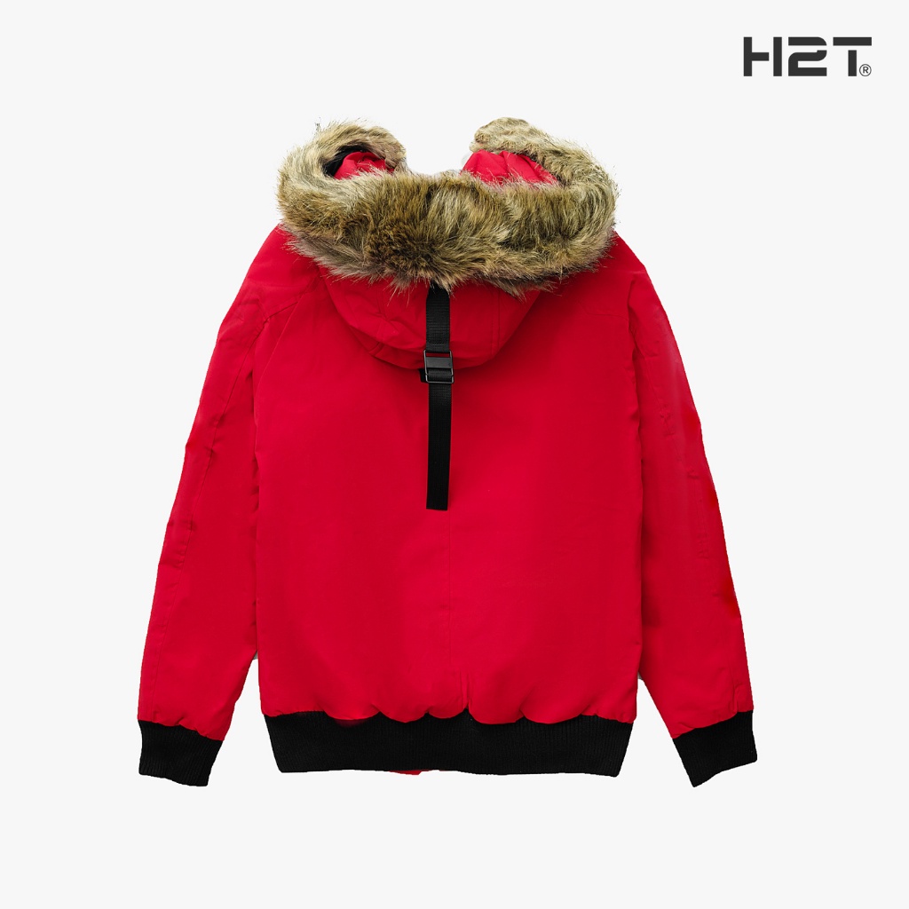 Áo Khoác Phao Nam H2T Parka Thiết Kế Mũ Lông Trần Bông, Rộng Rã, Khóa Kéo Trơn Mượt, Bo Chun Cổ Tay Thân Áo 0527