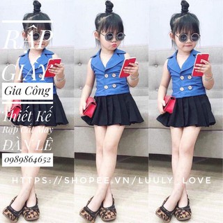 721 Rập giấy cắt may sét vest ghile váy cho bé