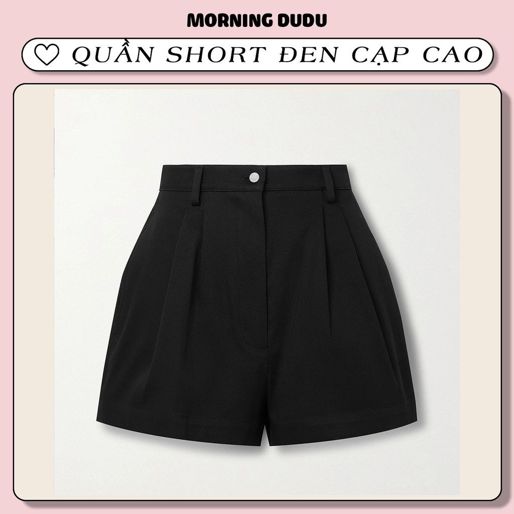 ( HÌNH THẬT) QUẦN SHORTS ĐEN CẠP CAO - MINA SHORTS