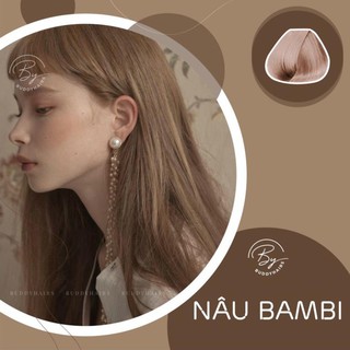 Thuốc nhuộm tóc Nâu bambi không cần dùng Thuốc tẩy tóc của Buddyhairs,Buddy.hair, Buddy.hairs