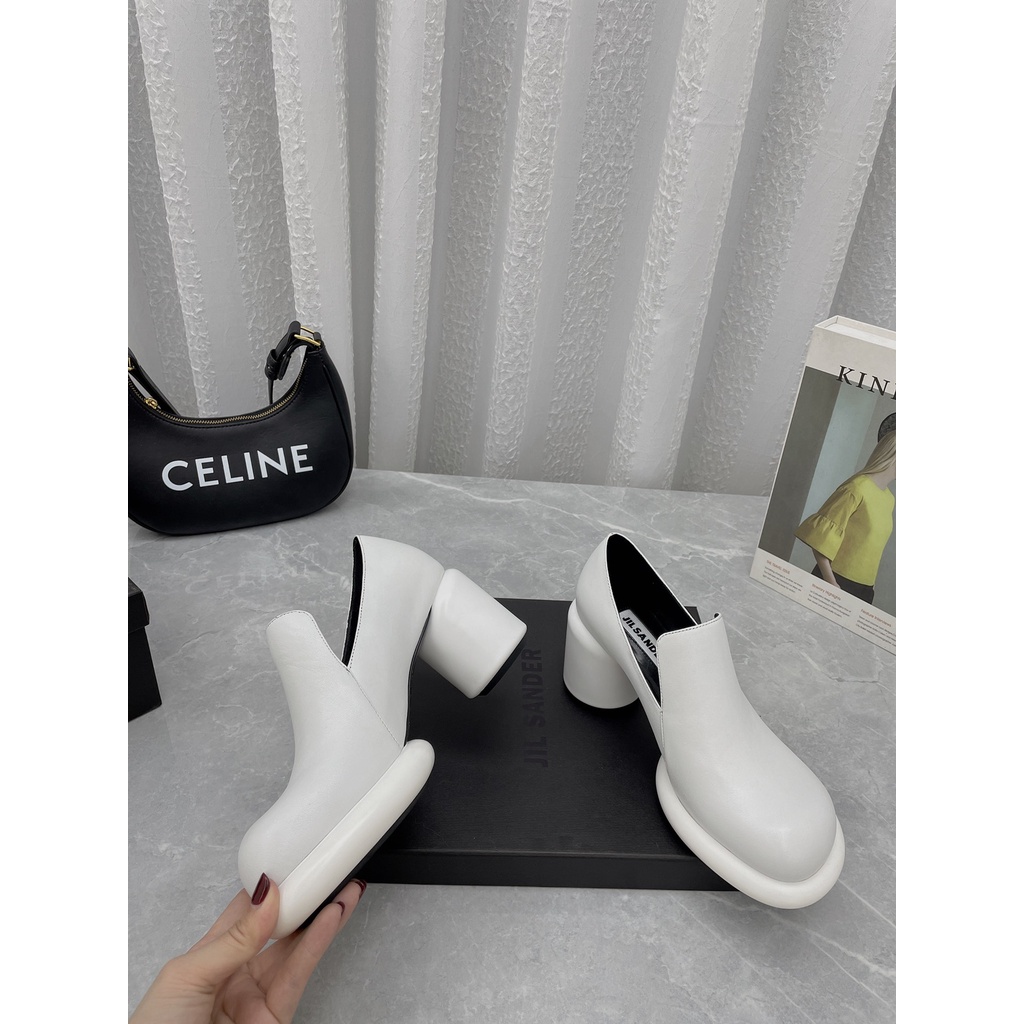 Giày cao gót da thật cao cấp JIL SANDER kiểu dáng độc lạ