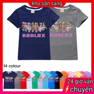 Roblox Áo Thun 100% Cotton Tay Ngắn In Họa Tiết Hoạt Hình Thời Trang Mùa Hè Cho Bé Trai