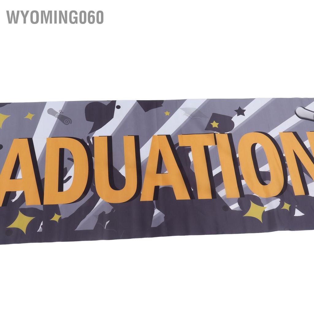 Wyoming060 Biểu ngữ tốt nghiệp Tốt Chúc mừng phông nền Trang trí ký hiệu cho trường đại học Trung phổ thông cơ sở