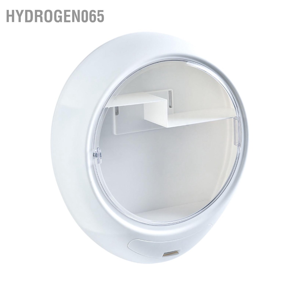 Hộp lưu trữ đồ trang điểm treo tường Hình bầu dục mỹ phẩm chống ẩm thấm nước đựng Hydrogen065