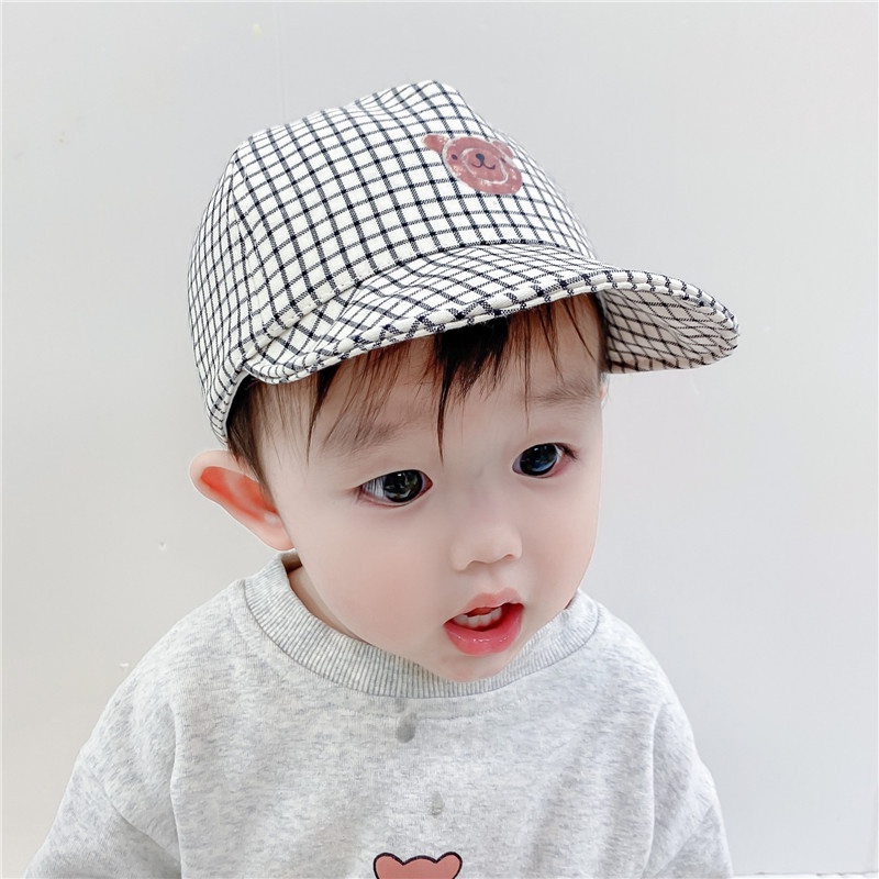 Mũ Lưỡi Trai Cho Bé Hình Gấu Siêu Dễ Thương Phong Cách Hàn Quốc Cho Bé Trai Bé Gái 1 đến 2 tuổi