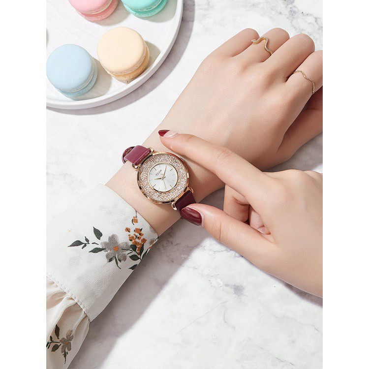 Julius Đồng Hồ quartz Chống Thấm Nước Phong Cách Hàn Quốc Cho Nữ ja-1203- & - *