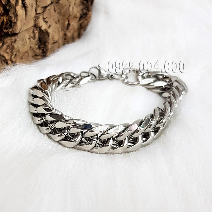 Lắc tay nam kiểu xích kép LZ1208