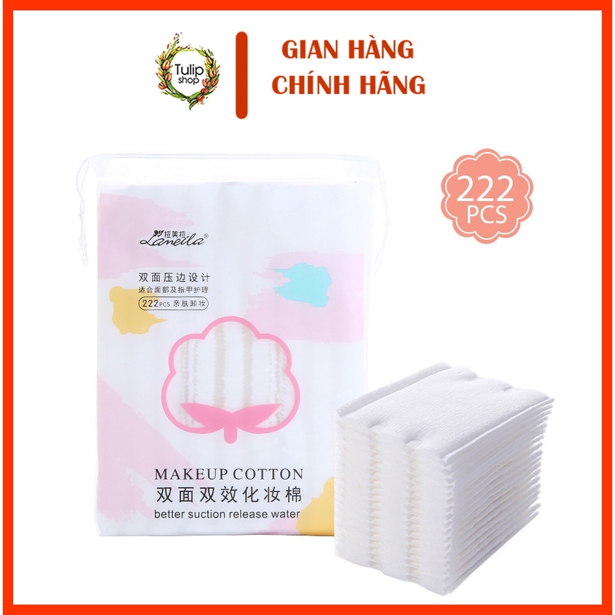 Bông tẩy trang Lameila 222 Miếng - Chính Hãng