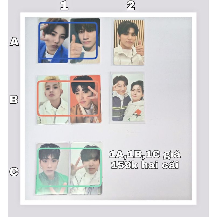 TREASURE PHOTOCARD OFF GIẤY BO GÓC