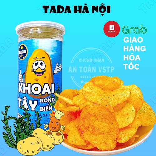 Khoai tây lắc rong biển 200g TADA, khoai tây chiên ngon giòn loại 1, đồ ăn vặt Hà Nội