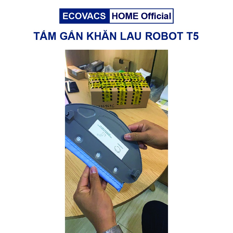 Tấm gắn khăn lau, tấm gắn giẻ lau cho robot hút bụi Deebot T5 hero, T5 max, T5 Power, T5 neo, N8, Ozmo 920, Ozmo 950