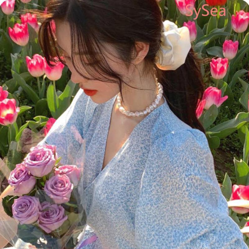 Đầm Midi Tay Ngắn Hoạ Tiết Hoa Phong Cách Retro | BigBuy360 - bigbuy360.vn