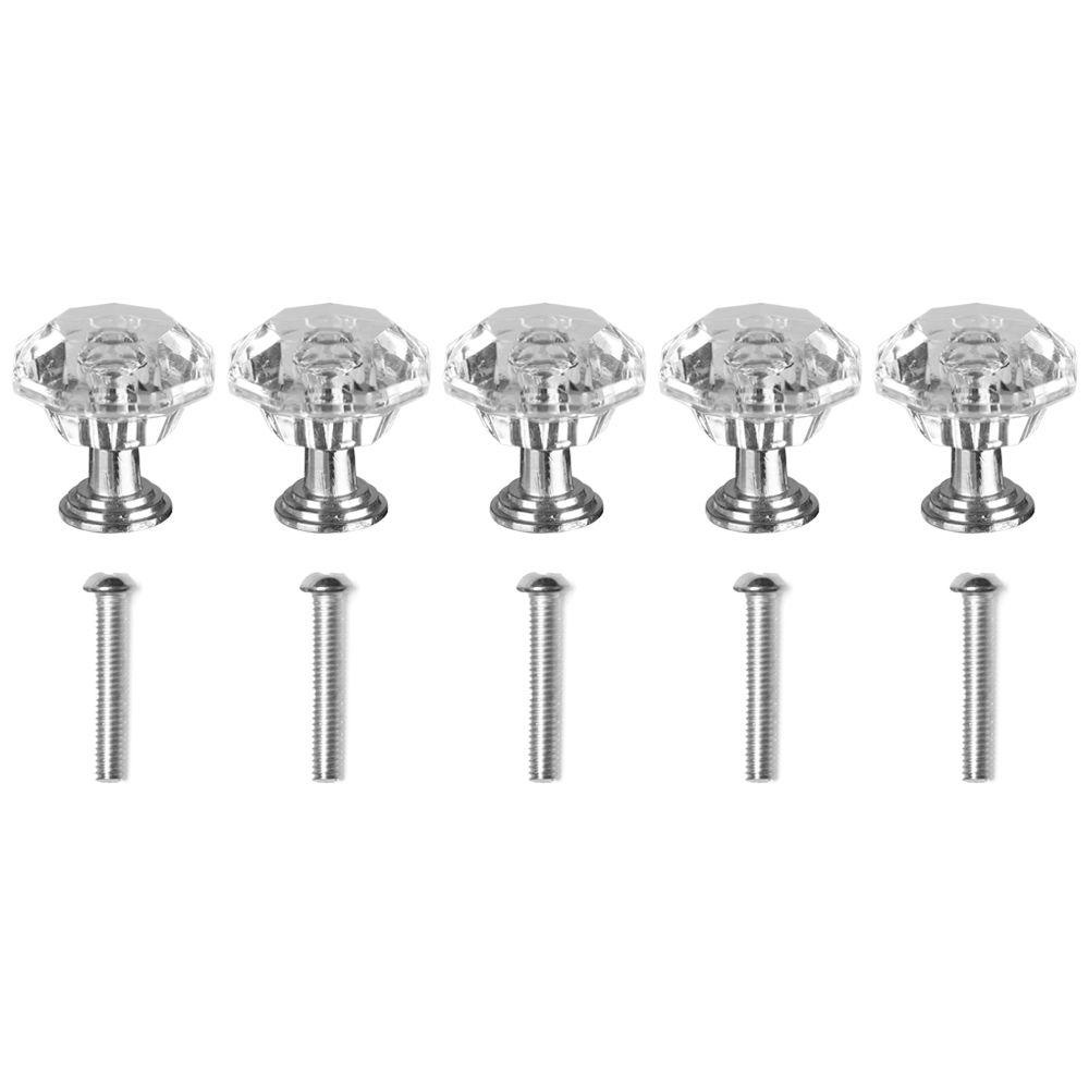 PISTA Set 10 Tay Nắm Cửa Trong Suốt Hình Dạng Độc Đáo Trang Trí Nhà Cửa