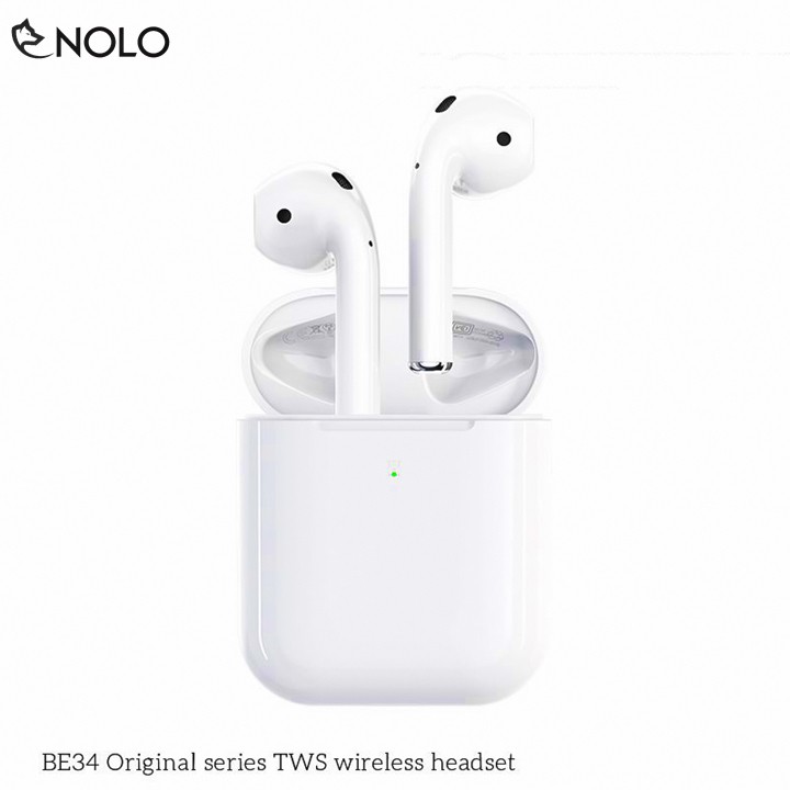 Bộ Tai Nghe Earbuds Bluetooth V5.0 EDR Borofone BE34 Có Kèm Hộp Dock Sạc Hỗ Trợ Sạc Không Dây