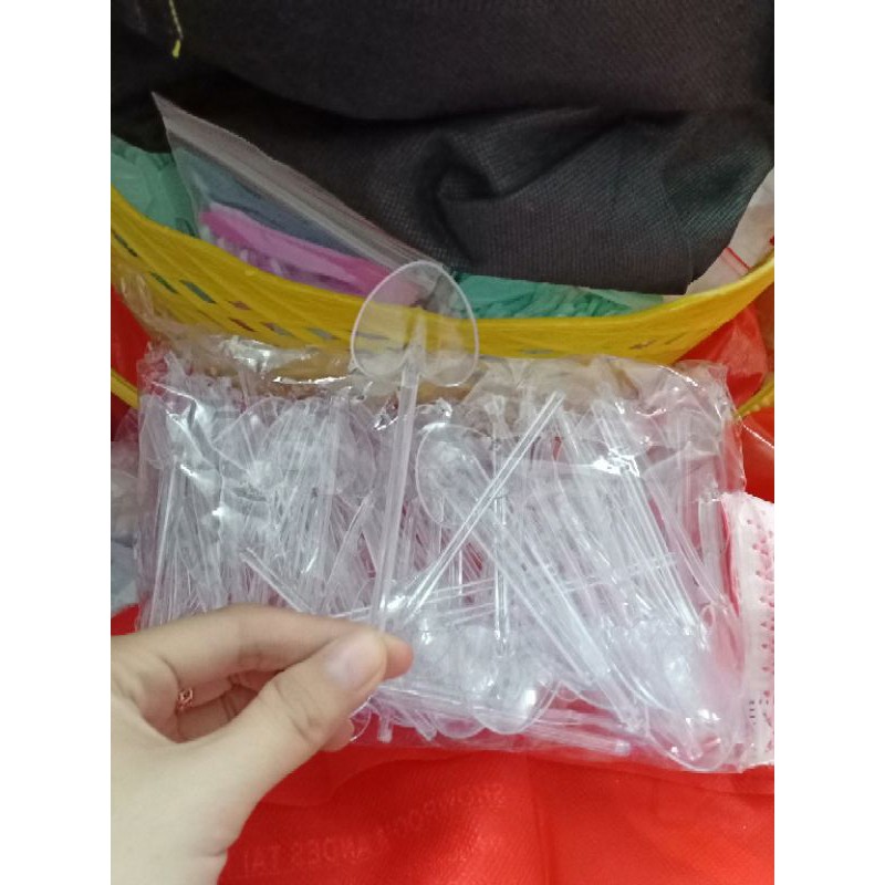Combo 100 xẻng tim [màu trắng]