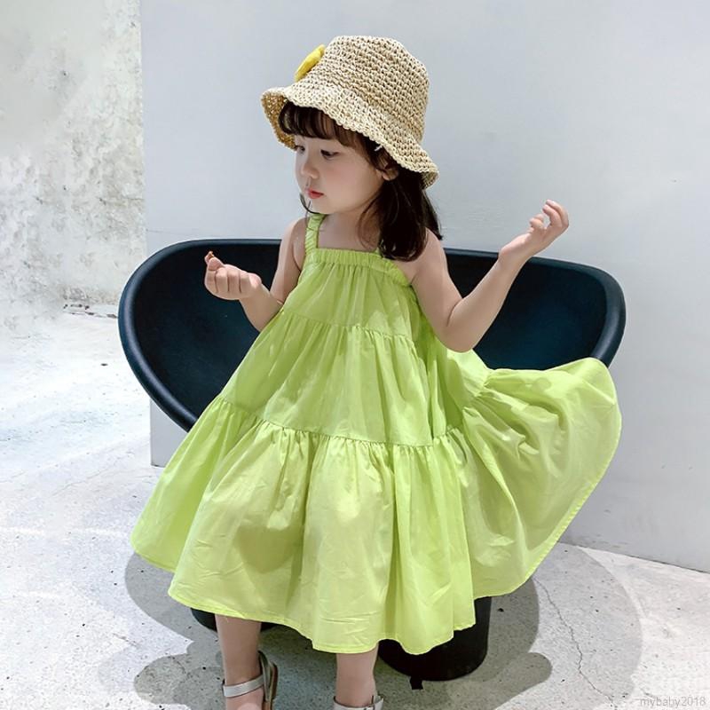 Baby Girl Dress Cute Korean Fashion Seafarer Cotton Princess Dresses