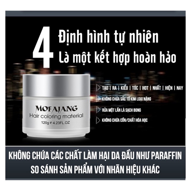 Sáp Đổi Màu Tóc Tạm Thời MOFAJANG Chính Hãng