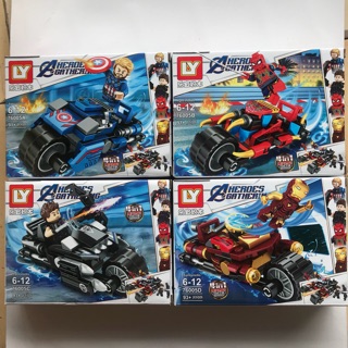 Combo 4 mẫu lego hero agathering 368 chi tiết