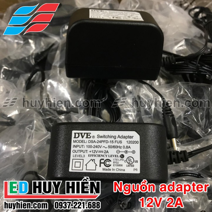 nguồn adapter DVE, HUNTKEY, HUAWEI 12V 2A, nguồn nhựa adapter 12v2A chính hãng