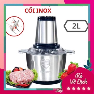 Máy xay thịt xay thực phẩm đa năng cối 2l dao 4 lưỡi hbg mart