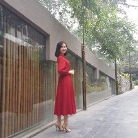 Váy Đỏ dáng dài phong cách Vintage
