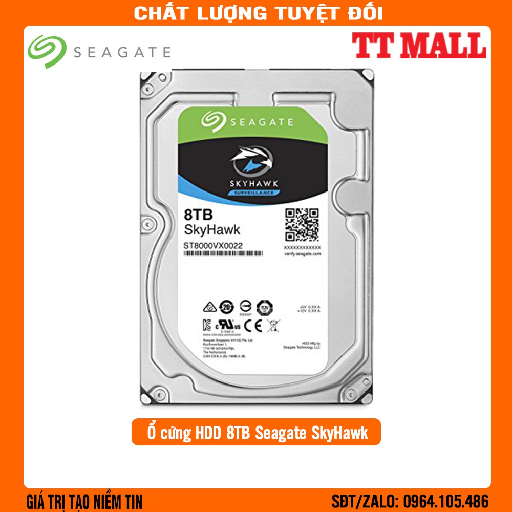 {Sale 50% bán câu view là chính} Ổ cứng HDD Seagate Skyhawk 8TB .