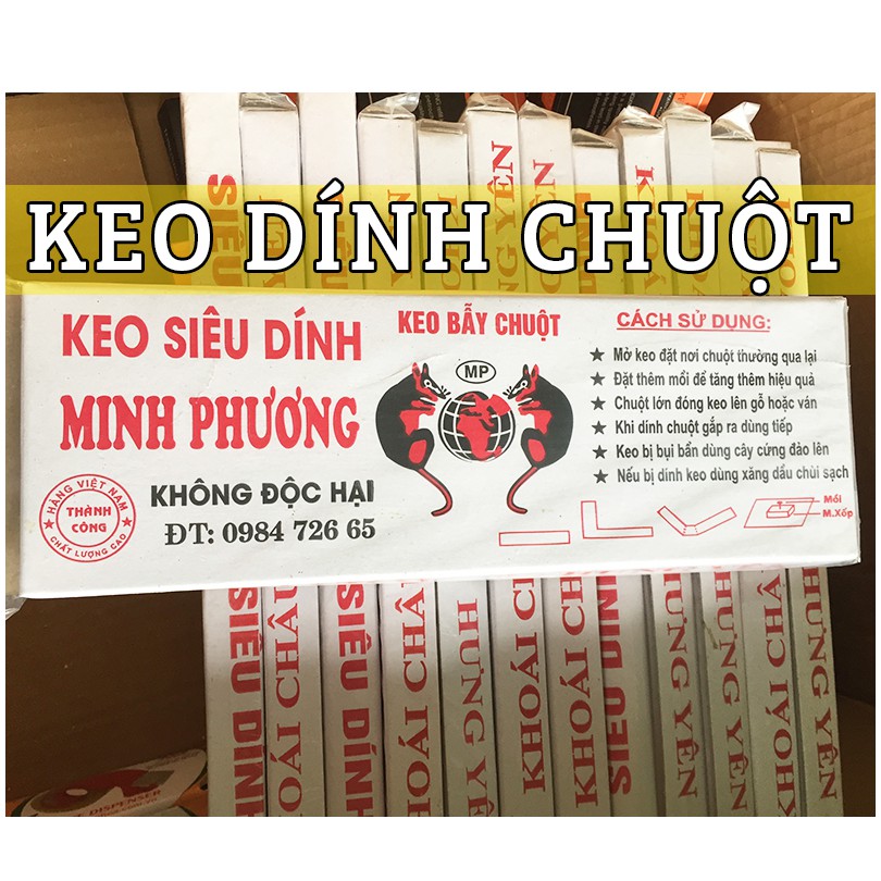 Keo dính chuột Minh Phương – Keo bẫy chuột siêu dính dùng lại nhiều lần