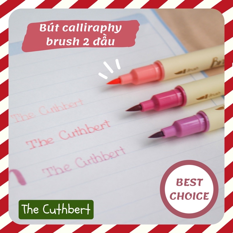 Set 3 Bút Brush Pastel 2 Đầu Viết Calligraphy Dùng Cho Bullet Journal Chuyên Nghiệp Học Tập Trang Trí The Cuthbert Shop