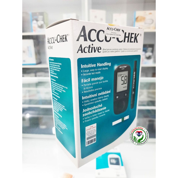 [Chính hãng] Máy đo đường huyết Accu-Chek Active Thế hệ 4 Năm 2022 – ROCHE Đức (Có tem chống hàng giả)