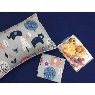 Vỏ gối trẻ em cotton thô lụa 35x50(tặng ruột)