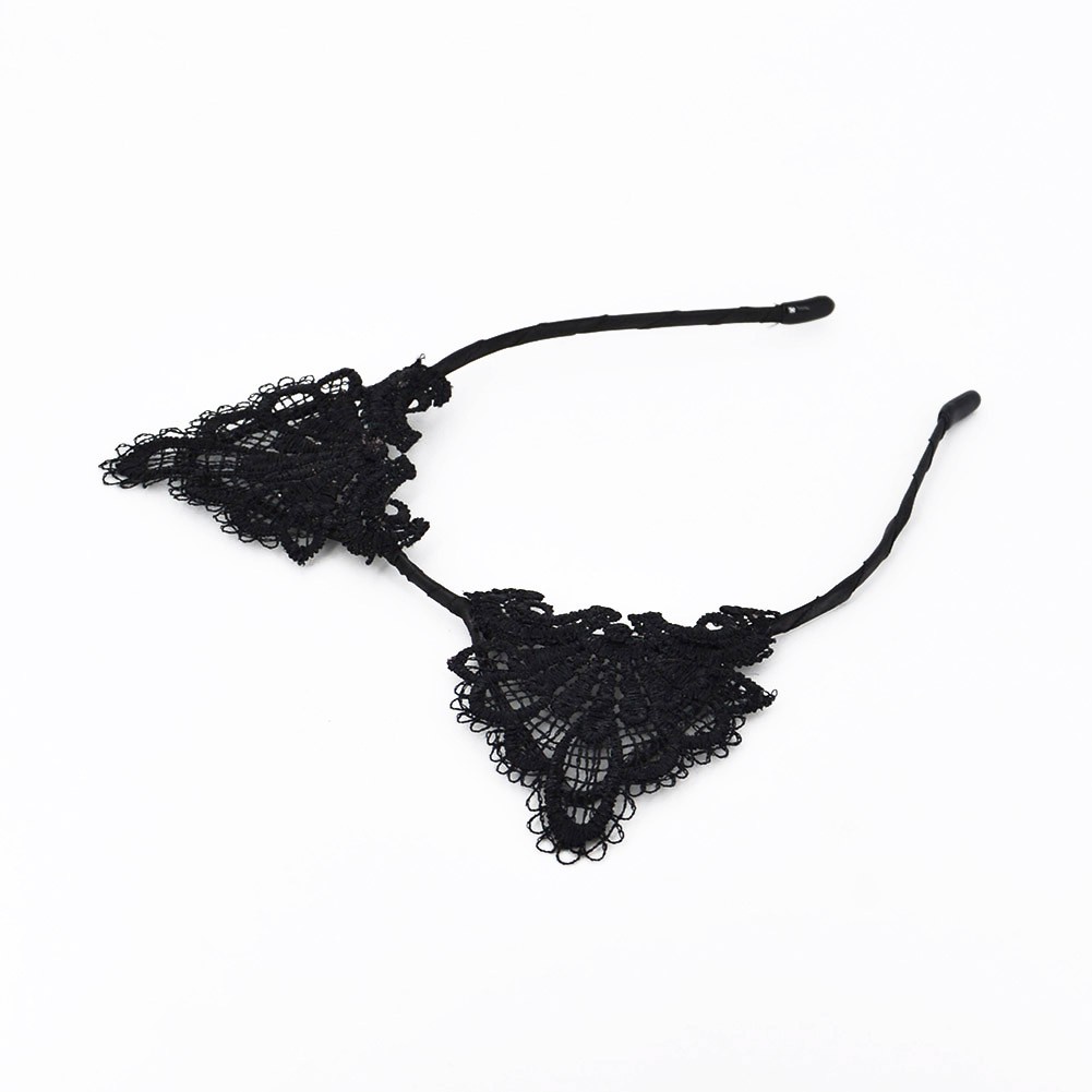 Cài tóc tai mèo phối ren quyến rũ cho nữ