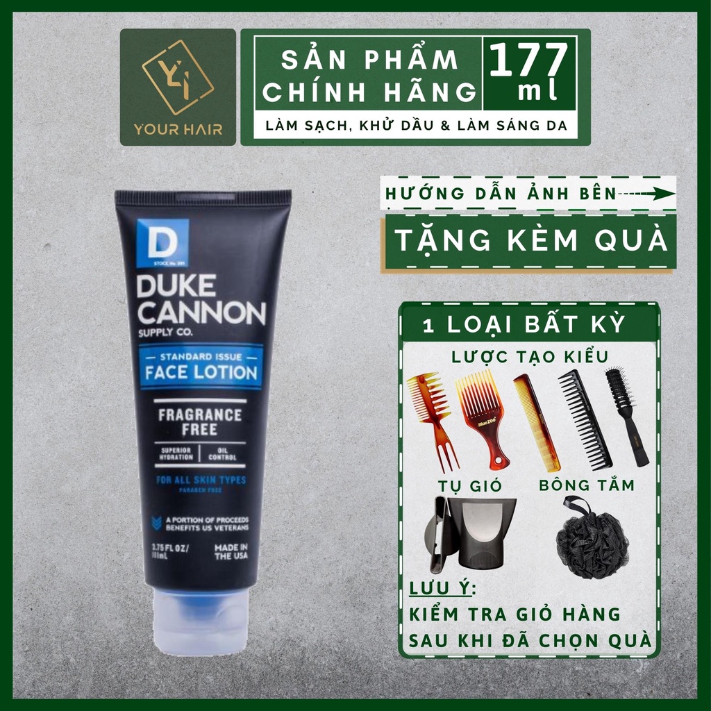 Kem dưỡng ẩm kiềm dầu Duke Cannon STANDARD ISSUE FACE LOTION - 111ml