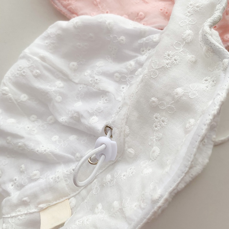 Mũ xô bằng cotton thoáng khí họa tiết hoa thiết kế dễ thương cho bé gái