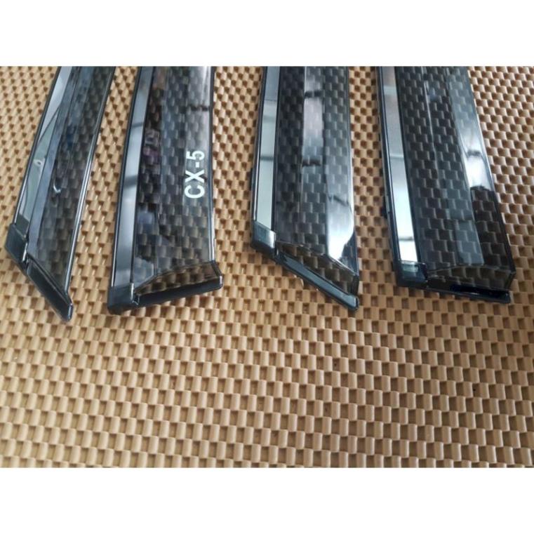 Vè che mưa chỉ mạ crom xe Mazda CX5, CX-5 đời 2018- 2022 Hàng đẹp