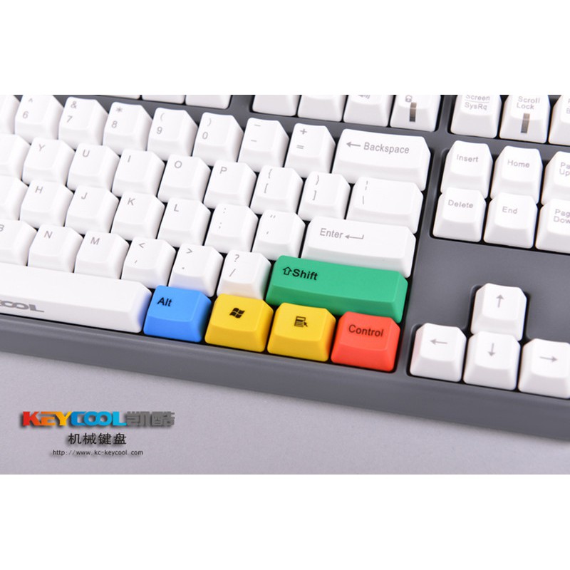 Bộ Keycap PBT RGBY 10 phím khắc Lazer