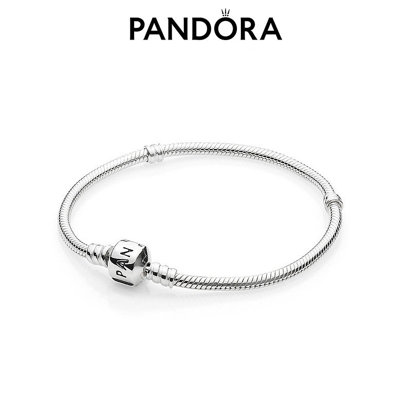 Vòng charm bạc, vòng tay Pandora charm bạc s925 có hộp đựng - Mã TSJ P01