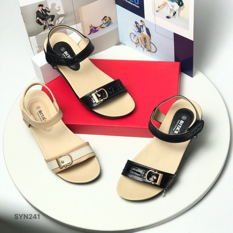 Sandal bitas nữ quai ngang bền đẹp SYN241