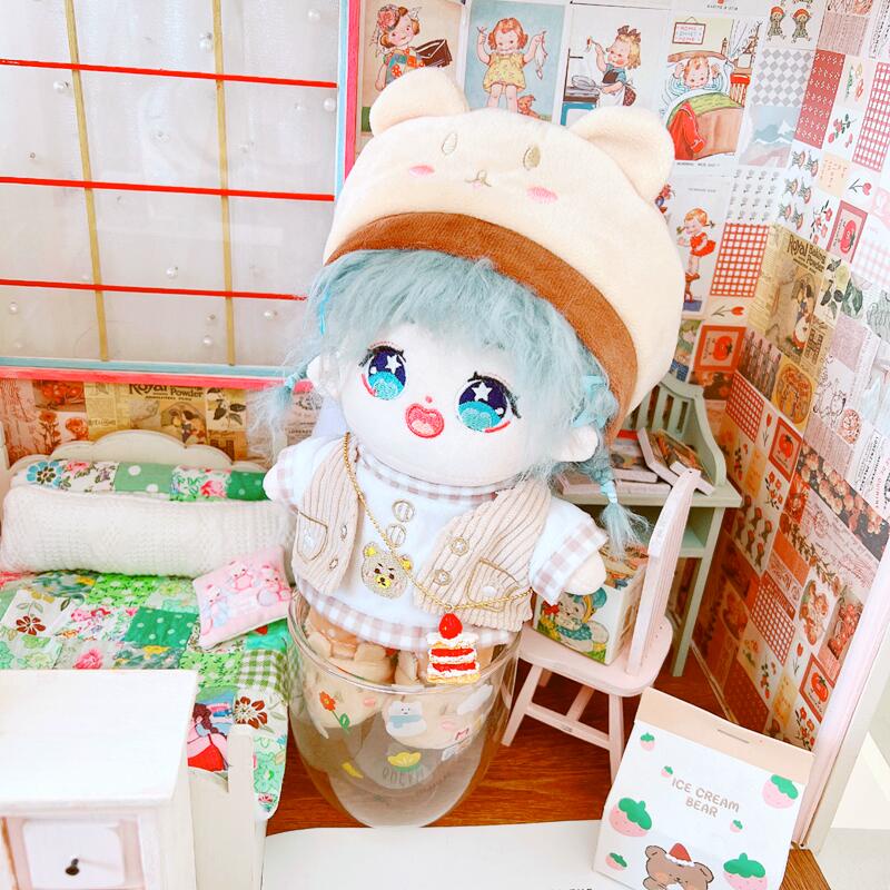 Outfit cho Doll 20cm - Set đồ Gấu nâu / Tủ đồ Taobao
