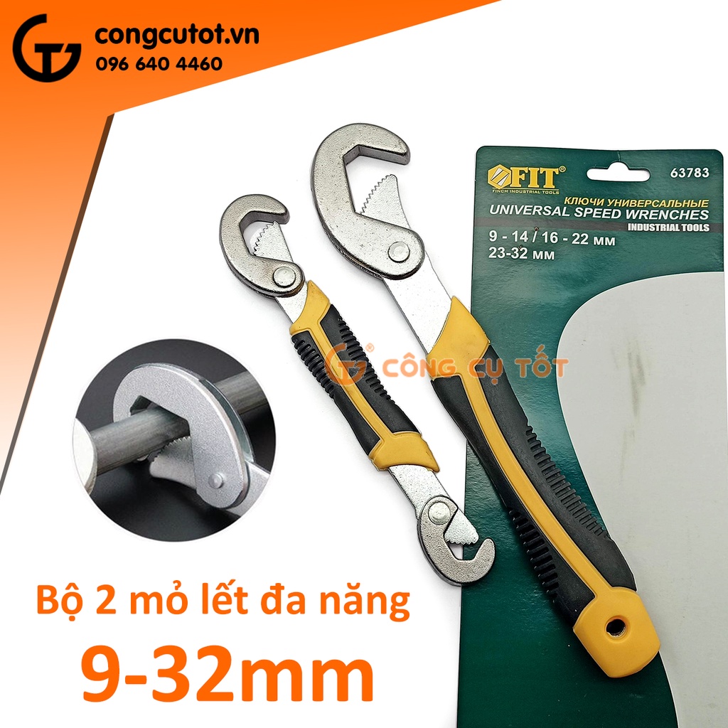 Bộ 2 cái mỏ lết đa năng 9-32mm