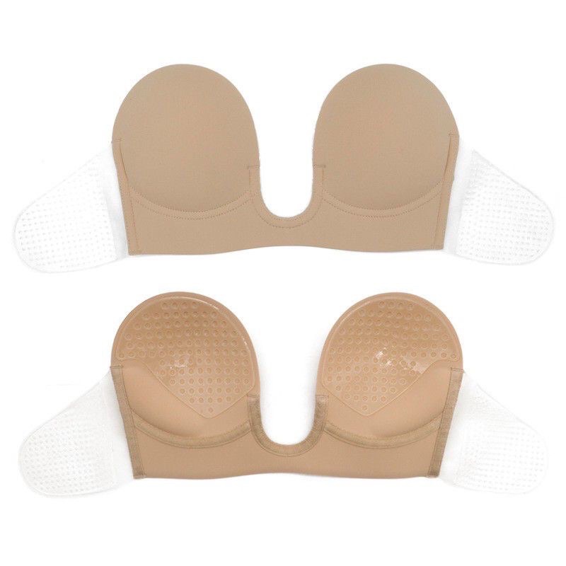 Áo lót quây không dây dán ngực xẻ sâu chữ U siêu chống tuột siêu nâng ngực tạo khe,mặc đầm xẻ cổ, hở lưng hở vai