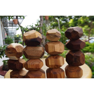 ♦️ĐÁ GỖ CÂN BẰNG TUMI ISHI NHẬT BẢN - 9 VIÊN♦️