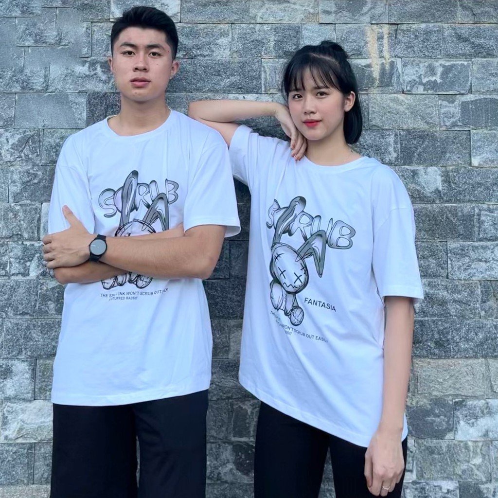 Áo phông nam nữ thun unisex tay lỡ form rộng oversize tee COTTON cổ tròn màu đen trắng đẹp hiệu Giisel Vdr( V421)