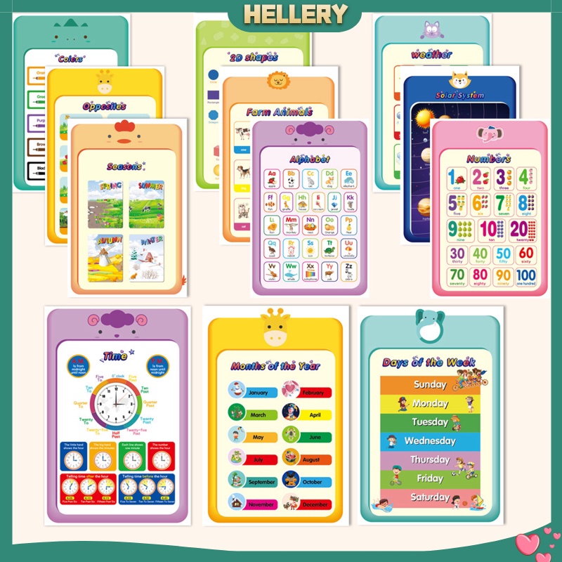 Bộ 12 Tấm Poster Hình Chữ Cái Giáo Dục Sớm Cho Bé