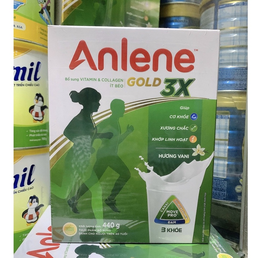 Sữa bột Anlene Gold 3X trên 40 tuổi 440g