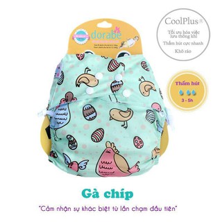 Tã vải Dorabe size M ban đêm (gồm vỏ và lót)