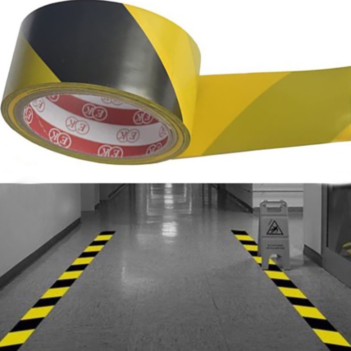 Băng dính cảnh báo sọc vàng đen